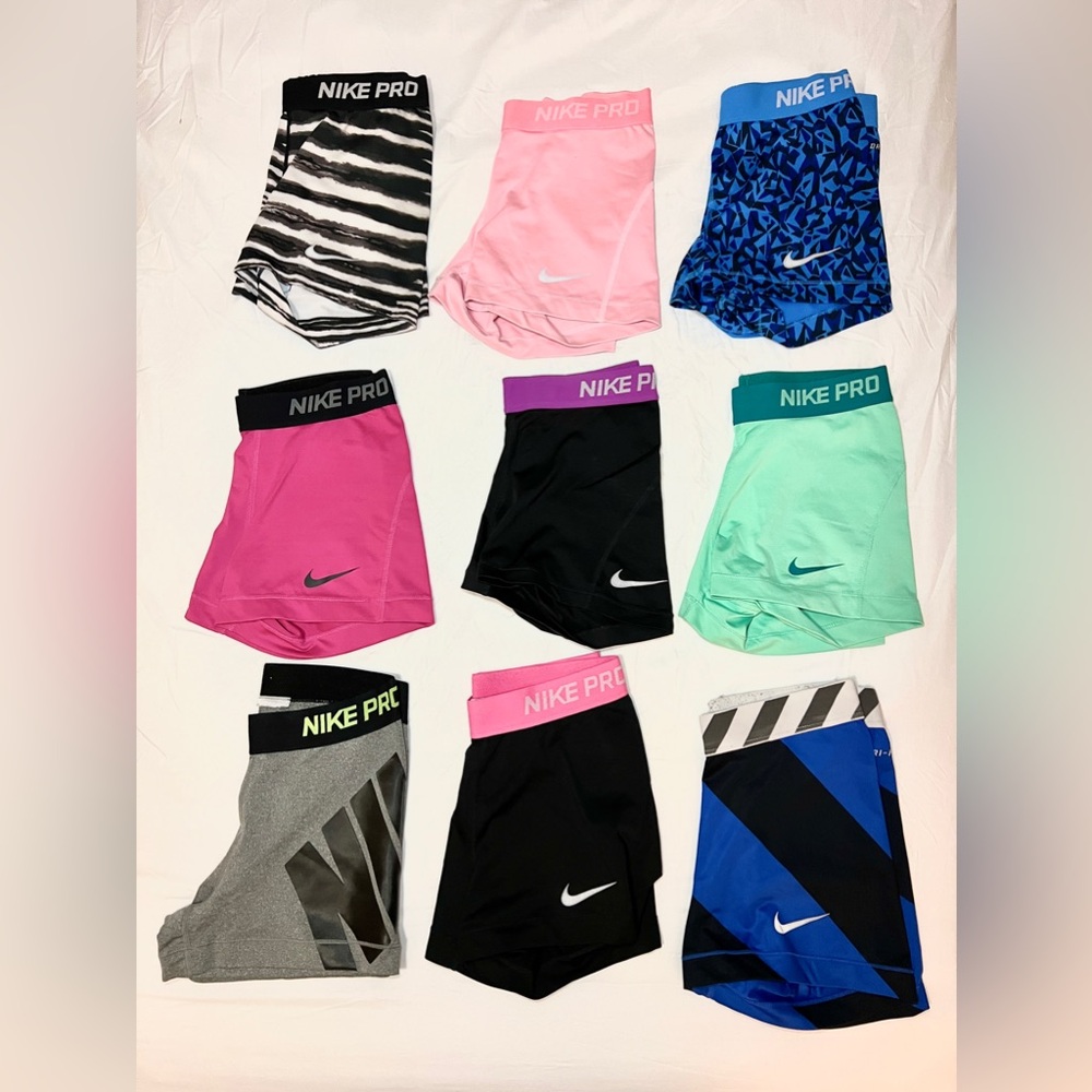 nike pro 3” shorts bundle (small)